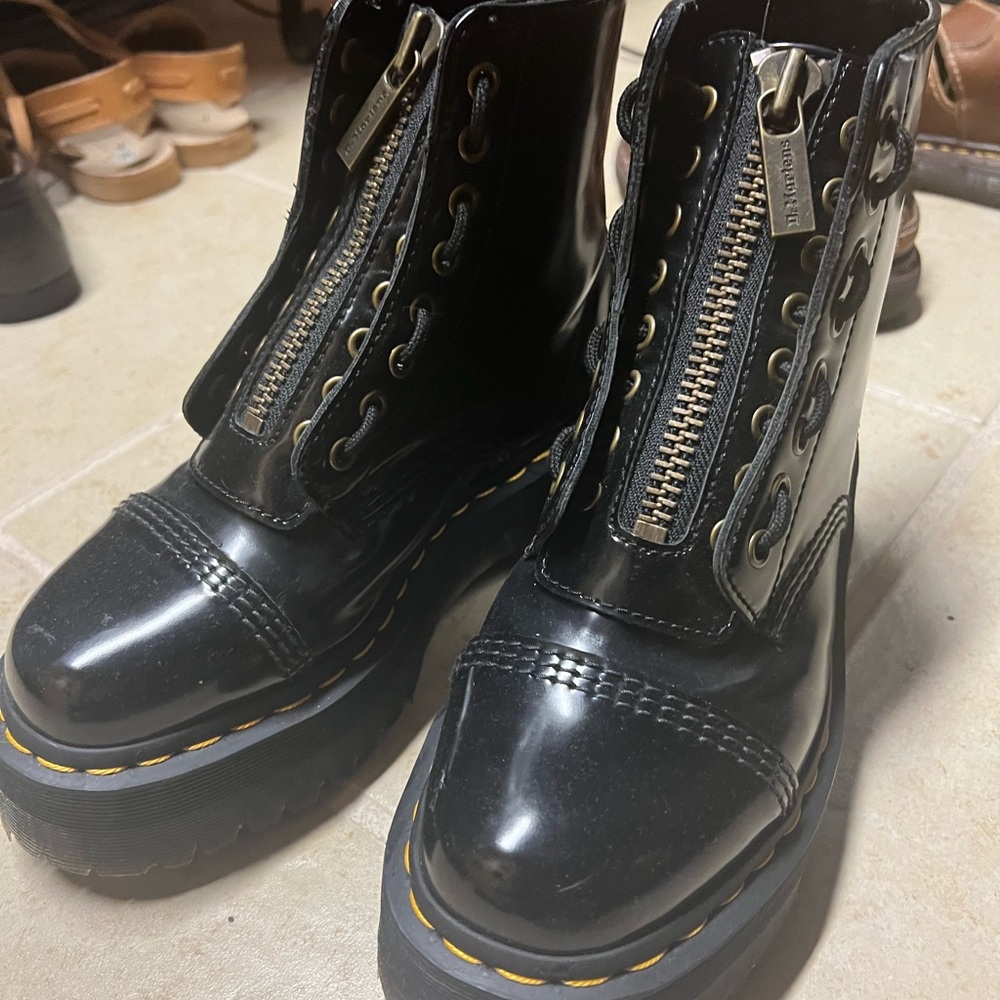 Dr. Martens Black Platform Boots